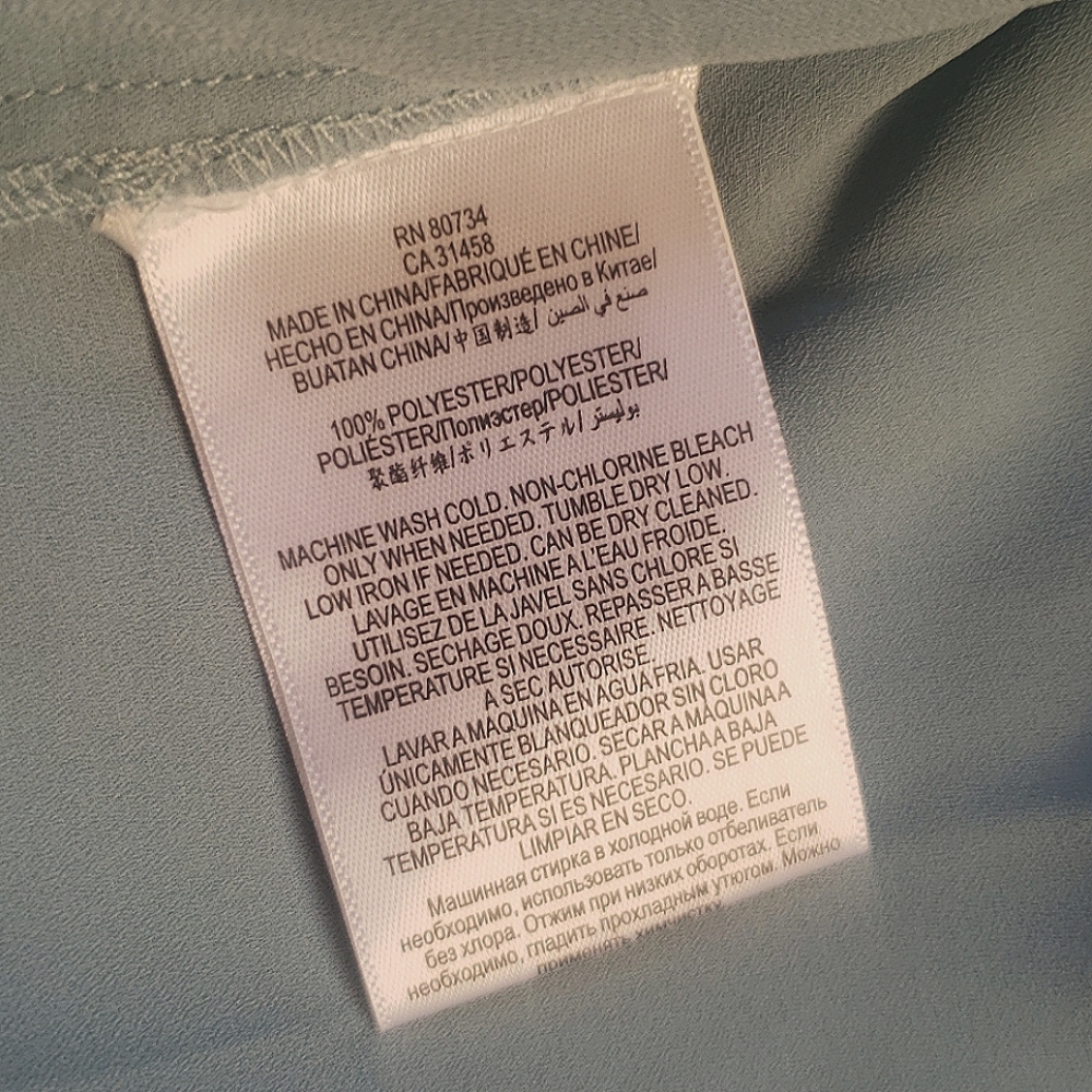 BCBG MaxAzria Nickclette wrap top blue breezes - Picture 10 of 11